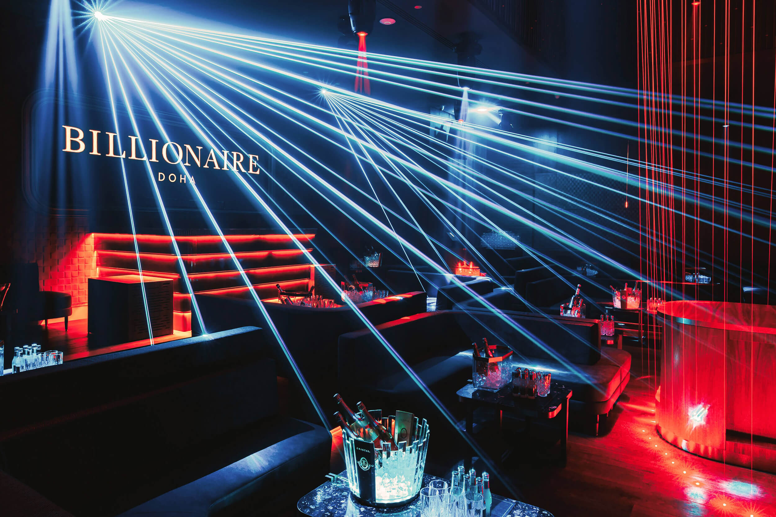 Billionaire Doha club interior